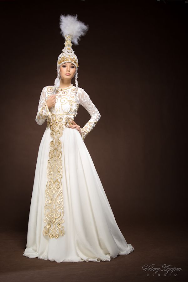 Казахская свадебная платья